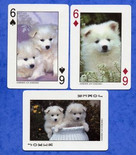 Selection of American Eskimo Sled Dog Playing Swap Cards Singles
