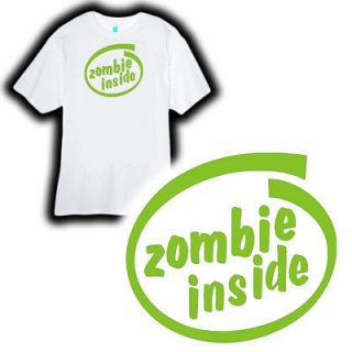 Zombie Inside Team Shirt Undead Tee ZCM T756 Walking Dead