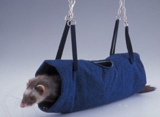Ferret Rat Cage Deluxe Tunnel Toy w/ Sherpa Lining