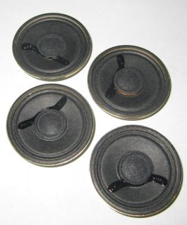 4x Toptone Round Speakers   8ohm .2W   1.55 x .32 (40mm) SMALL THIN 