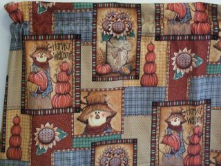 FALL Curtain Valances* Pumpkins* Sunflowers & Scarecrows * Free 