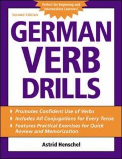 German Verb Drills by Astrid Henschel 2003, Paperback, Revised