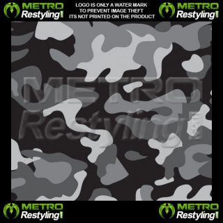 Large Urban Night Camouflage Vinyl Wrap Sheet 12x48