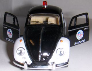   Beetle Police Decal 132 Vehicle Die cast Metal Model 5 Car VW