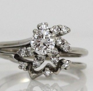 vintage wedding ring set in Vintage & Antique Jewelry