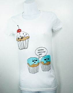 Women Junior Cup Cake Cool Scene T Shirt by In Control Clothing