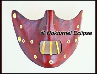   Hannibal Lecter Mouth Leather Mask Victorian Halloween Costume UNISEX