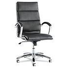 Lot of 10 High Back Black Leather Conference Room Table Chairs with 