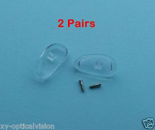 PREMIUM NOSE PADS FOR GLASSES + 4 SCREWS   SCREW IN   NOSEPADS FOR 