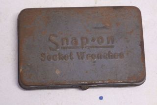 Snap On socket wrench box with sockets