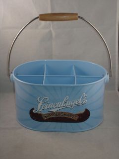   Summer Shandy Tin Beer Bucket Pail 6 Pack Table Top Cooler