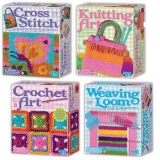 Styles Stitchery Set Crochet Knitting Weaving Loom +
