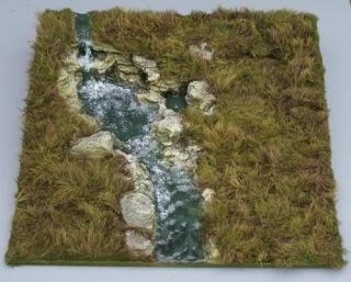 JG Miniatures Waterfall   S18 Diorama Base