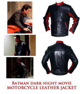 Batman   Dark Knight Movie   Biker Leather Jacket   