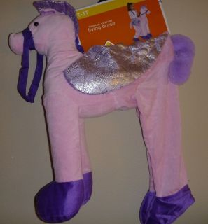 NWT Girls Ride On Pink FLYING HORSE costume dress up 2T 3T Rider 