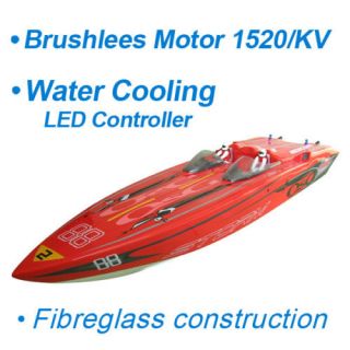 New RC Red Strom Fast Brushless Motor Speed Racing Boat