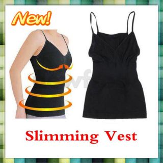 Weight Loss Fat Burning Black Color Slimming Vest Corset Body Shaper 