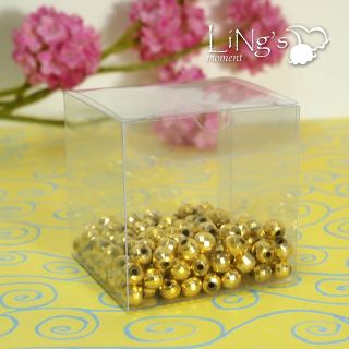 50 pieces 2x2x2 Clear Favor Gift Candy Boxes Wedding Party Baby 
