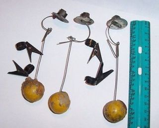 antique pre electric xmas tree lights weighted pendulum candle holders
