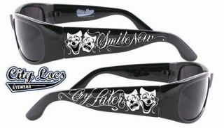 SMILE NOW CRY LATER CITY LOCS SUNGLASSES CHOPPERS CHICANO RAP NWT CH59