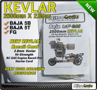 KEVLAR Pull Start Recoil Starter Cord rope   HPI Baja 5B 5T 1/5th GAS 