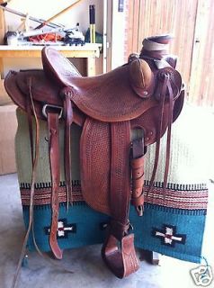 16 Western Cowboy Buckaroo Roping Wade A Fork Saddle PRE SALE