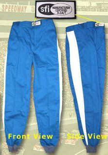 2XL Blue Auto Car Racing Race Fire Pants Suit Suits SFI 1