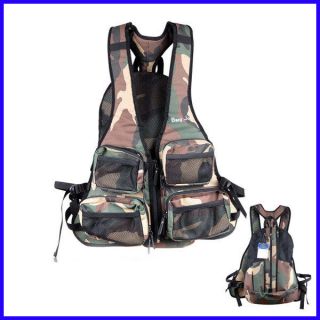   Fishing Vest Backpack Military Multi purpose Mesh Bag fly fishing Vest