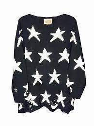 New Design Wildfox Lennon Sweater Seeing Stars Black Knit size S