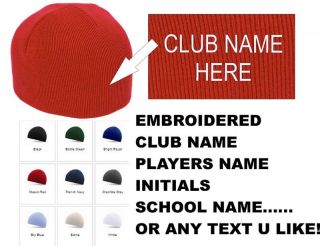 NEW EMBROIDERED FOOTBALL TEAM WINTER BEANIE HAT