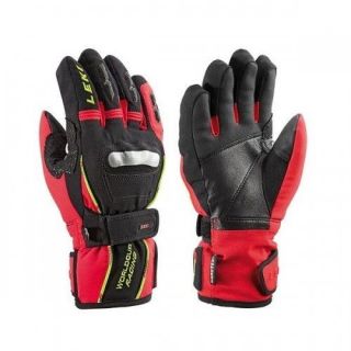 Leki Junior Kids WC Jr GTX Gloves Black/Red Ski Glove Size 6