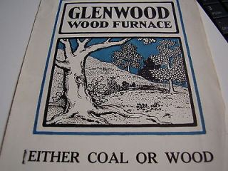 Glenwood Coal & Wood Furnace Advertising Flyer 1925? Glenwood Oak 