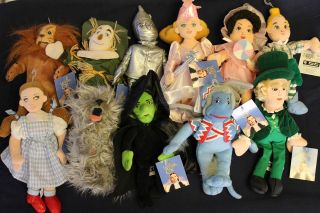   BROTHERS ~ WIZARD OF OZ ~ PLUSH BEANIE DOLLS~COMPLETE SET ~ W TAGS