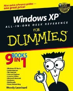 Windows XP All in One Desk Reference for Dummies by Woody Leonhard 