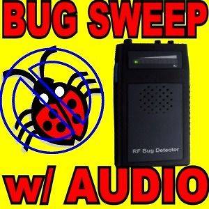   Bug Sweep Wireless Hidden Spy Camera Microphone Hunter Locator