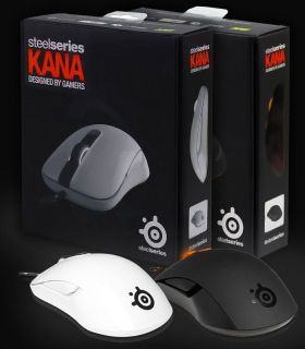 SteelSeries Kana Black & White Gaming Optical Mouse 3200 CPI