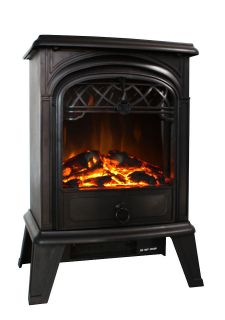   Electric 1500W Fireplace Heater Fire Stove Flame Wood Log Decorate