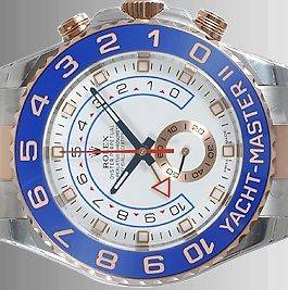 ROLEX YACHTMASTER II (2) STAINLESS STEEL AND 18KT ROSE GOLD UNWORN 
