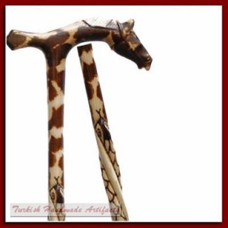   SNAKE Unique Turkish Wooden Walking Stick Cane Canes GIFT cy28i