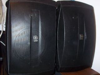 YAMAHA NS AW350 6.5 BLACK STEREO OUTDOOR/indoor SPEAKERS