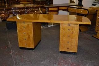Lovely Art Deco Birdseye Maple Small Desk Writing Table