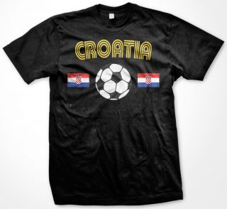 Croatia Croatian Flag World Cup Soccer Ball Olympics Sports Retro Mens 