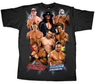 RAW SMACKDOWN Champions Superstars WWE T shirt New