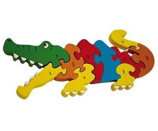 Large Number Wooden Shaped Jigsaw Puzzle suitable for 12 months 