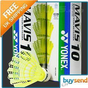 Yonex Marvis Medium 10 Yellow Badminton Shuttles Shuttlecocks Pack 