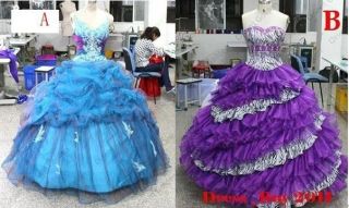 Zebra Quinceanera Dress Wedding Dresses Ball Gown Prom Party Gowns Us 