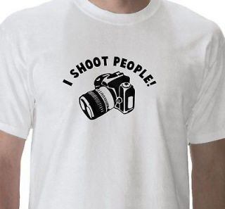 SHOOT PEOPLE, PHOTOGRAPHER T SHIRT CAMERA/NIKON/C​ANON