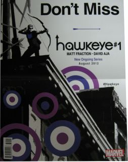   Comics Hawkeye/Gambit 2012 Double Sided Promo 10 x 13 David Mann