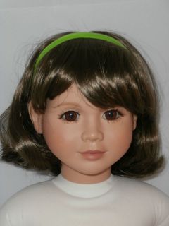   15 Doll Wig Shoulder Length Brown Fits My Twinn or Apple Valley Doll