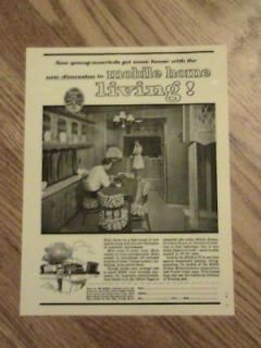 1962 MOBILE HOME LIVING ADVERTISEMENT MAN WOMAN AD